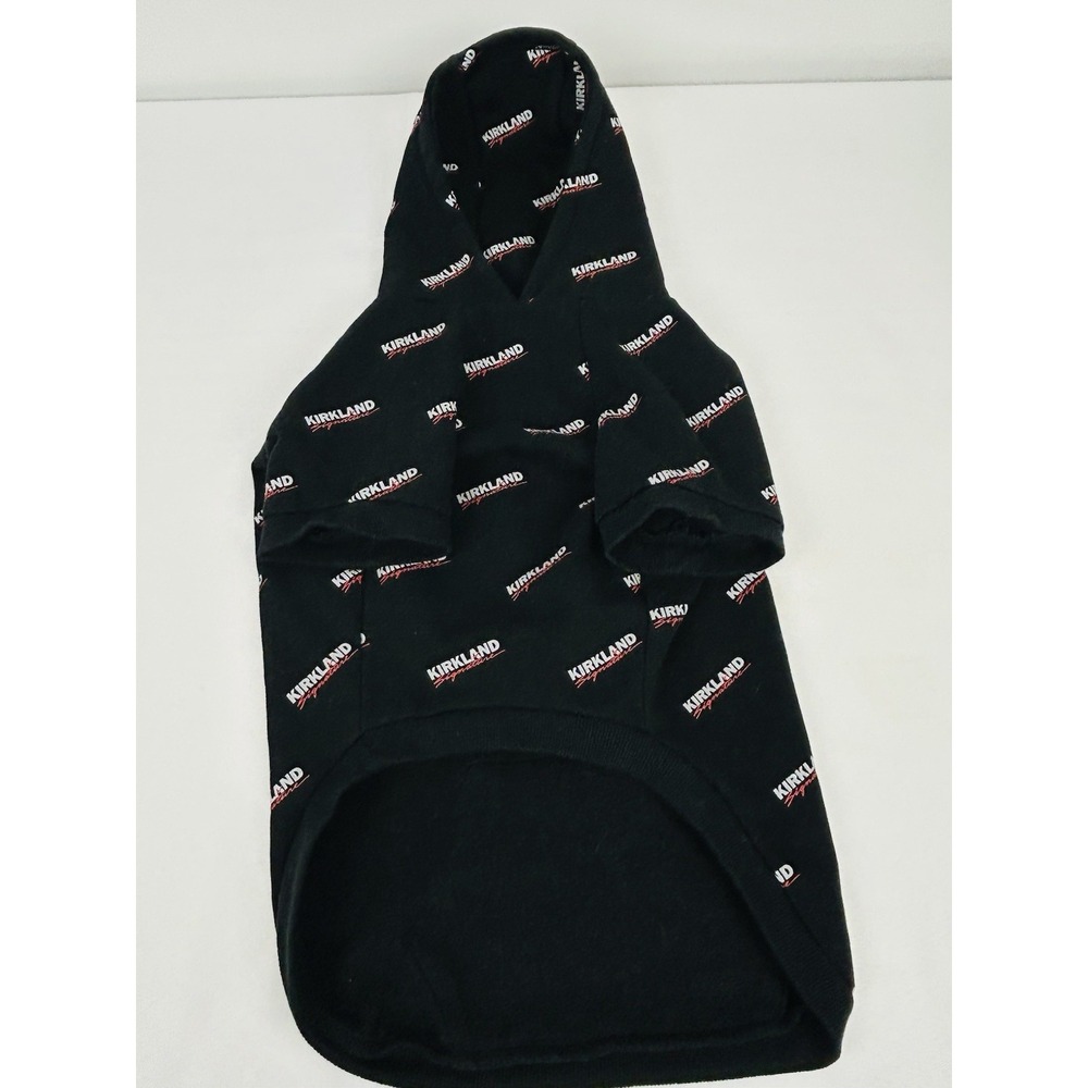 Costco Kirkland Signature Pet Logo Hoodie Black Size Large Dog 17"-20"/ 40-70lbs